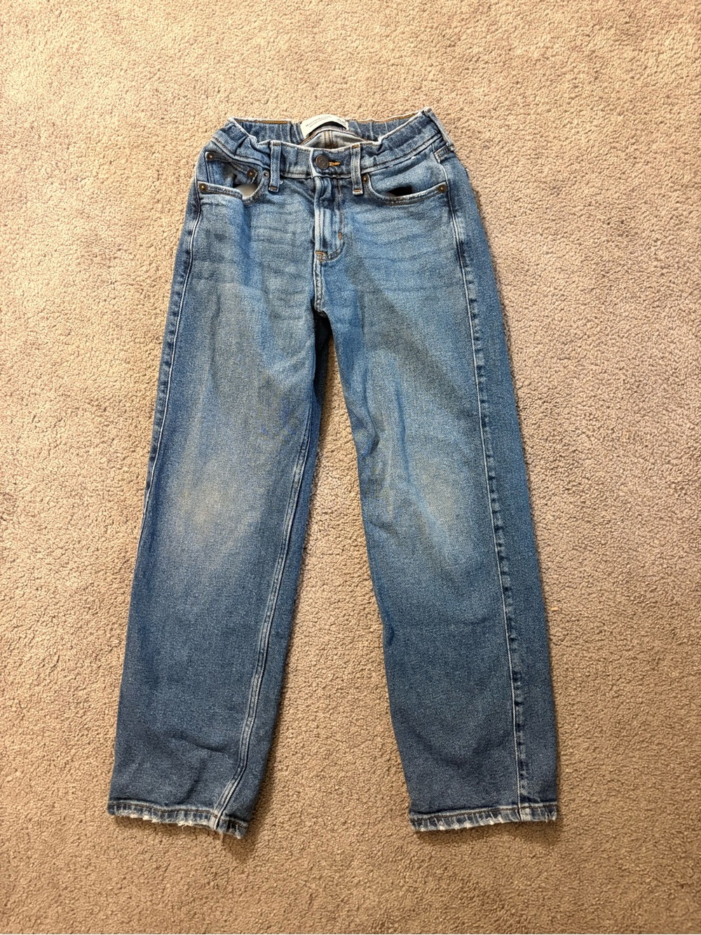 abercrombie kids light blue relaxed straight jeans